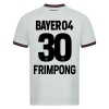 Original Fußballtrikot Bayer 04 Leverkusen Jeremie Frimpong 30 Auswärtstrikot 2023-24 Für Herren